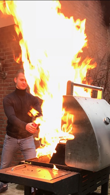 bbq ongeluk